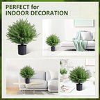 Artificial Topiary Bushes for Outdoors with Spike, Boxwood Ball Fake Shrubs UV Resistant Faux Plants for Indoor Outdoor Fall Thanksgiving Halloween Decor (Heart Crpress Topiary with Pot-2 Pack)