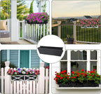 4PCS 24Inch Rectangle Window Box Liner Felt Planter Basket Liner Insert Black Plant Container Liners Non Woven Fabric Liner for Garden Fence Wall Railing Hanging Flower Pot - Avoid Bird Nesting