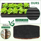 3 Pack 6x3x1FT Galvanized Raised Garden Bed Kit, Outdoor Metal Planter Box for Vegetables, Bottomless Rectangular Gardening Bed with Support Rods, Tool-Free Assembly, Black