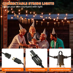 String Lights 300FT Warm White G40 LED with IP65 Waterproof Rating