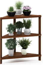 Furinno FG18445 Tioman Hardwood Patio Furniture Corner Shelf in Teak Oil, Natural