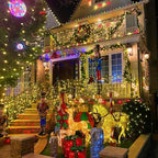 String Lights 500 LED 165 ft Warm White with 8 Modes