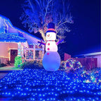 String Lights, 500 LED Blue Outdoor Waterproof with 165 ft Length