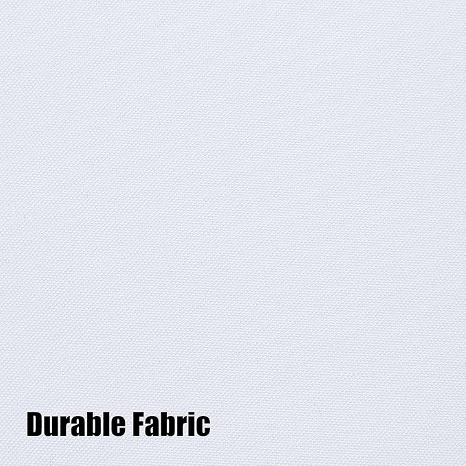 BONZER Wide Waterproof Outdoor Curtains for Patio Heavy Privacy Light Filtering Grommet Outside Curtains for Porch, Pergola, Gazebo, 1 Panel, 110W x 84L inch, White