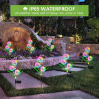 Solar Lights Outdoor Garden Decor: 2 Pack Upgraded Solar Dandelion Garden Light Decorative Landscape Lighting - Waterproof Outside Color Gift for Mothers Day Decoration for Yard Lawn Patio