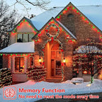 String Lights 165ft 500 LED Red Waterproof Outdoor