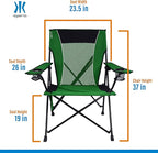 Kijaro Dual Lock Portable Camping Chairs - Enjoy the Outdoors with a Versatile Folding Chair, Sports Chair, Outdoor Chair & Lawn Chair - Dual Lock Feature Locks Position – Jasper Green