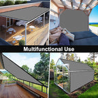 Artpuch 90% Sun Shade Cloth, 3 x 6 FT Pergola Shade Cover Canopy with Grommets, Sun Screen Fabric Tarp for Patio, Outdoor, Garden, Backyard, Light Grey