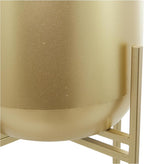 Deco 79 CosmoLiving by Cosmopolitan Modern Metal Round Planter, 13" x 13" x 41", Gold (081569)