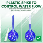 Plant Watering Globes Set of 6 - Large Glass Self Watering Bulbs Up to 7 Days of Irrigation - for Indoor & Outdoor Plants - Multicolor, Automatic, Glass Watering Bulbs for Daily Use, Watering Devices