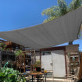 KANAGAWA 7'X12' Dark Gray Custom Size Sun Shade Sail Rectangle UV Block Canopy Cover for Patio Backyard Lawn Garden Outdoor (Customized Available)