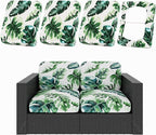 Cushion Covers for Patio Chairs, 4-Piece Set, Monstera Deliciosa