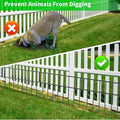 Decorative Fence Panels, 30 Pieces, 42.5-Foot Black Metal Animal Barrier