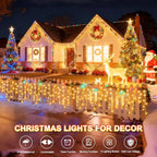 String Lights 400 LED 33ft Warm White 8 Lighting Modes