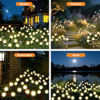 ALSO GO Solar Lights Outdoor, 6 Pack 48 LEDs Firefly Lights, Waterproof Solar Garden Light for Yard Patio Pathway Outdoor Decoration, Gardening Gifts for Women Christmas Decor