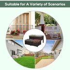 Outsunny 4 Piece Raised Garden Bed with Legs, Planter Box Raised Bed to Grow Flowers, Herbs & Vegetables, Brown