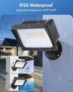 DEWENWILS 65W LED Flood Light Outdoor with Knuckle Mount, 6670 LM Super Bright IP65 Waterproof LED Security Flood Light, 5000K Daylight for Landscape, Garden, Yard, Garage,Driveway UL Listed