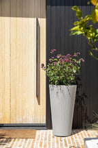 Veradek Demi Series Tall Planter for Porch, Patio, Backyard | Durable Plastic-Stone Composite Material | Modern Décor for Tall Plants, Grasses