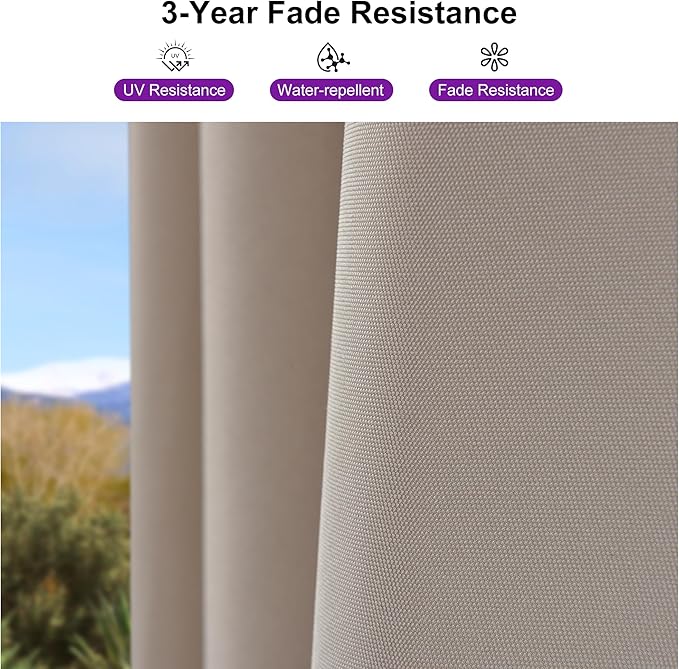PURPLE LEAF 8' X 8' Patio Umbrella with Steel Plate Base for Pool 7' High Offset Outdoor Cantilever Umbrella Swimming Pool Umbrella with 360°Rotation for Poolside Beige