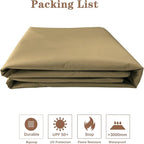 SCOCANOPY Replacement Gazebo Canopy for 10 x 12 Regency II Patio Gazebo Model L-GZ798PST,A101004104,A101004105 (Beige)