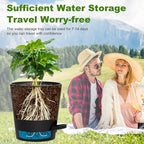 Self Watering Pots, 7/6.5/6/5.5/5/4 inch Flower Pots with Multi Mesh Drainage Holes, Small Platic Planters for Indoor Outdoor Garden Plants and Flowers (Black, 7"+6.5"+6"+5.5"+5"+4")