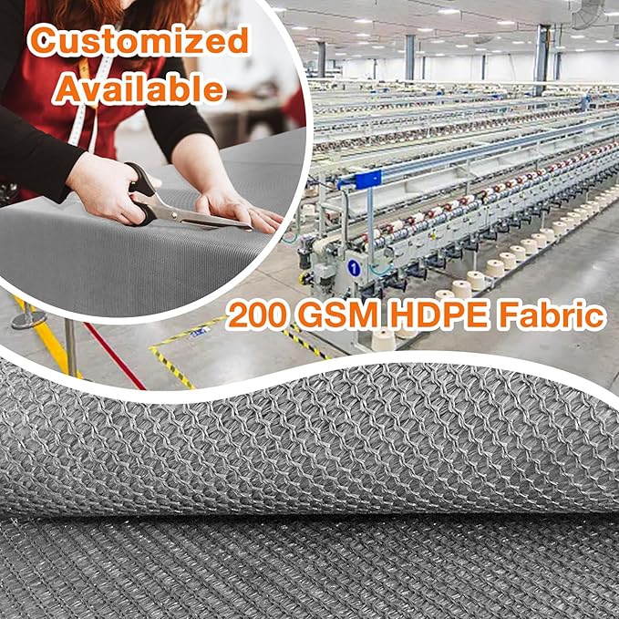 Artpuch Outdoor Pergola Shade Cover 10x14 FT Sun Shade Cloth with Grommets Light Grey 90% UV Protection Canopy Patio Privacy Screen (Customized Available)