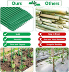 Lezmarket 150 Pack Garden Stakes(16" Each), Plant Support Stakes, DIY 4ft 5ft 6ft 7ft Sturdy Fiberglass Plant Sticks Support Garden Trellis for Growing Climbing Tomato Vegetables Flowers