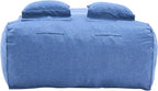 Merax Outdoor Bean Bag Chair Sun Lounger for 2 Adult, 73" Big Comfy Outdoor Bean Bag Daybed Couch with Headrest, Water-Resistant Fabric Patio Chaise Lounger Chair for Pool Balcony Beach Deck, Blue
