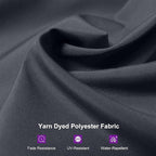 PURPLE LEAF 10'×13' Patio Umbrella with Base Included and Cover Outdoor Umbrella with Cover Extra Large Heavy Duty Cantilever Umbrella Grey