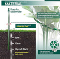 Half Round Plant Support Stakes, 30 Inch Adjustable, Green Coated