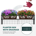 OYEAL Raised Garden Bed with Legs & & Trellis 32" Tall Vertical Herb Garden Planter Indoor Outdoor Elevated Flower Beds for Gardening, Vegetables, Herbs, Patio, Balcony, Backyard, Green