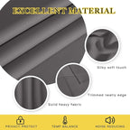 NICETOWN Blackout Sliding Door Curtain, Grommet Top Thermal Insulated Extra Wide and Long Window Treatment for Patio/French Door, W100 x L120, Sold by Individually, Grey