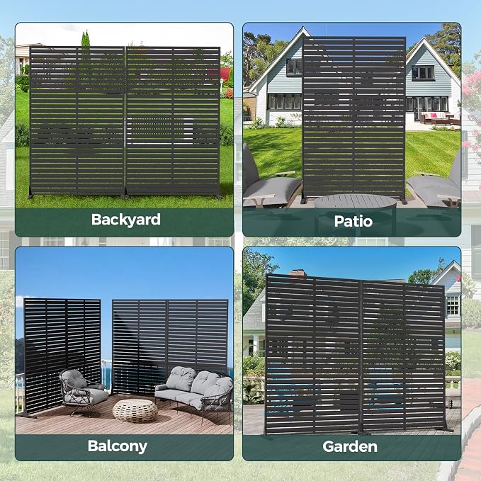 Privacy Fence Screen Outdoor Freestanding Privacy Panel, Room/Garden Divider - Image 8