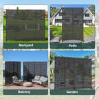 Privacy Fence Screen Outdoor Freestanding Privacy Panel, Room/Garden Divider - Image 8