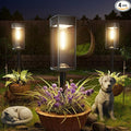 Solar Pathway Lights Outdoor, 4 Pack Bright Solar Lights Outdoor, IP65 Waterproof Solar Garden Lights Solar Powered Landscape Lighting for Yard Patio Walkway Driveway Pathway (Warm White)