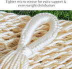 PNAEUT Family Mayan Rope Hammocks for Outside (Nature, XX-Large)