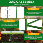 WAENLIR 3-Pack Tomato Cage for Garden, Up to 51 Inch Tomato Trellis for Raised Garden Bed, Plant Stakes for Pots, Durable Tomato Plant Support Garden Stakes for Climbing Plants (Green, 51 inch 3 Pack)