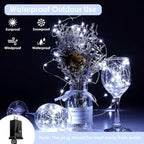 66Ft 200LED Fairy Lights Plug in with Remote, Waterproof String Lights Outdoor & Indoor 8 Modes with Timer, LED Twinkle Lights for Girl's Room Garden Patio Halloween Christmas Decorations (Cool White)