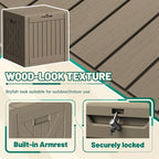 Devoko 40 Gallon Deck Box Outdoor Storage Box Waterproof - Image 2