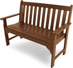 POLYWOOD GNB48TE Vineyard 48" Bench, Teak