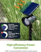 InnoGear Solar Lights for Outside, Outdoor Landscape Spotlight Waterproof Security Lighting Adjustable Auto On/Off for Patio Deck Yard Garden Pool Driveway, Pack of 4