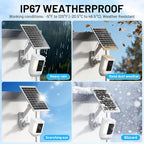 Solar Panel and 2-in-1 Wall Mount for Ring Cam, 7W Solar Charger Compatible with Rings Spotlight &Stick Up Outdoor Cam Battery, 360° Adjustable Outdoor Security Camera Mount, Weatherproof, 1-Pack