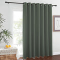 Blackout Sliding Door Curtains 84 inch Length – Dark Mallard, 1 Panel