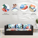 Patio Cushion Covers 8-Pack Stretch Microfiber, Fairy Tales Print