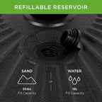 Best Choice Products Fillable Umbrella Base Stand Round Sunburst Plastic Patio Umbrella Base Stand, Pole Holder for Outdoor, Lawn w/ 55lbs Weight Capacity, Adjustment Knob