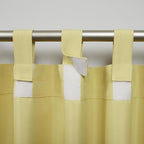 Exclusive Home Cabana Solid Indoor/Outdoor Light Filtering Hook-and-Loop Tab Top Curtain Panel Pair, 54"x144", Sundress