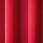 TOWN & COUNTRY BASICS Cabana Solid Heavyweight Indoor Outdoor Curtains, Light Filtering Opacity with Grommet Top, Water Repellent, 2-Pack Set, 54"x108", Radiant Red