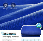 Quictent 20x16ft 185G HDPE Rectangle Sun Shade Sail Canopy 98% UV Block Outdoor Patio Garden with Hardware Kit (Blue)