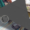 LOVE STORY Right Triangle Triangle 7'x7'x9.9' Waterproof Sun Shade Sail Canopy UV Block for Outdoor Patio Backyard Carport,Dark Grey(We Make Custom Size)