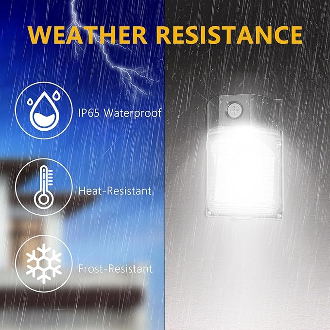30W LED Wall Pack Light, 3600LM, 5000K Daylight, 120Vac Led Porch Lights, IP65 Waterproof Outdoor Security Lighting for Garage Warehouse Garden, ETL Certified, 1 Pack